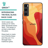 Magma Color Pattern Glass Case for Vivo V20 SE