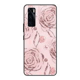 Shimmer Roses Vivo V20 SE Glass Cases & Covers Online