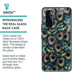Peacock Feathers Glass case for Vivo V20 SE