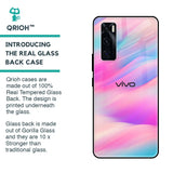 Colorful Waves Glass case for Vivo V20 SE