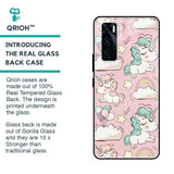Balloon Unicorn Glass case for Vivo V20 SE