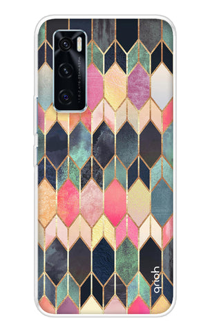 Shimmery Pattern Vivo V20 SE Back Cover