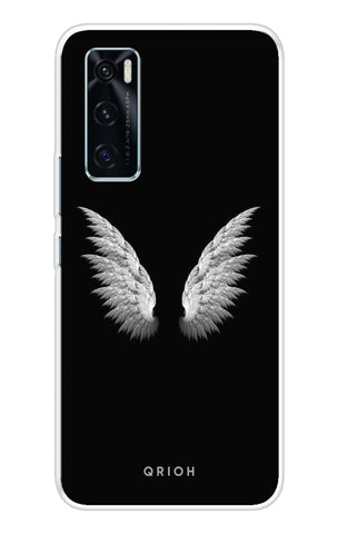 White Angel Wings Vivo V20 SE Back Cover