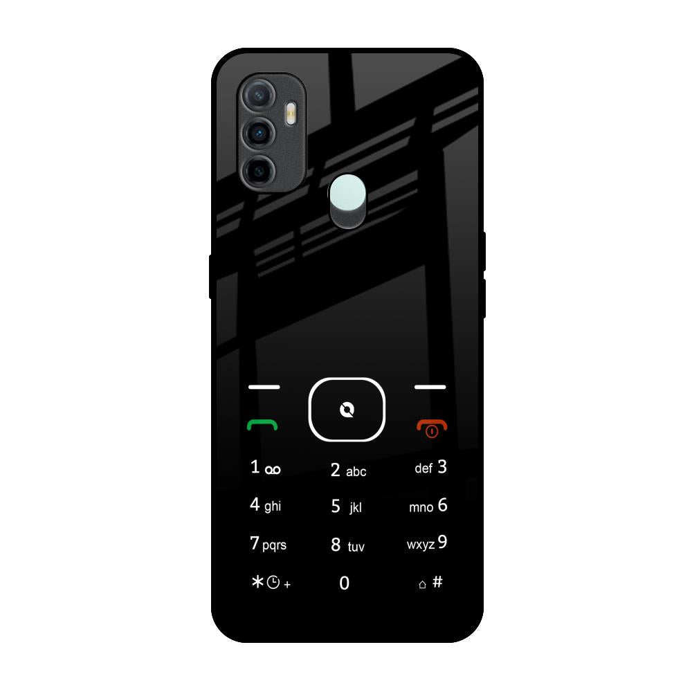 Classic Keypad Pattern Oppo A33 Glass Back Cover Online