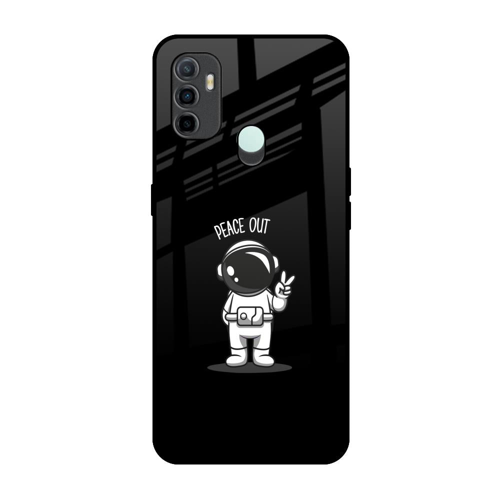 Peace Out Astro Oppo A33 Glass Back Cover Online