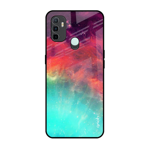 Colorful Aura Oppo A33 Glass Back Cover Online