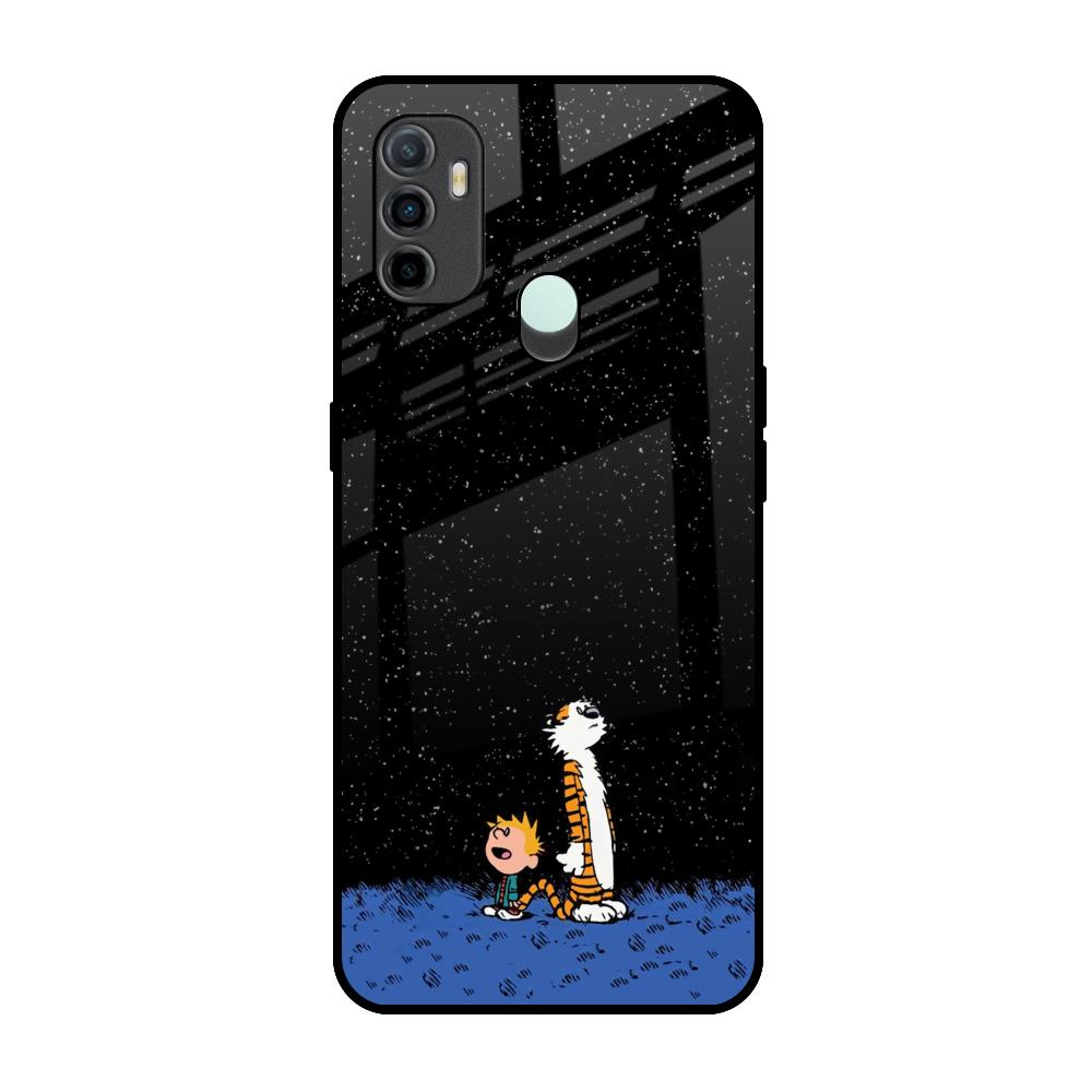 Night Sky Star Oppo A33 Glass Back Cover Online