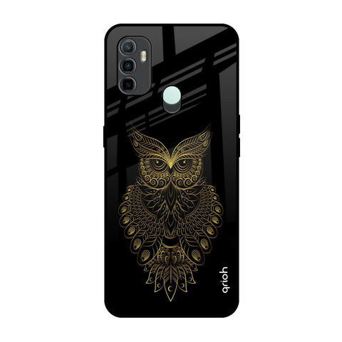 Golden Owl Oppo A33 Glass Back Cover Online