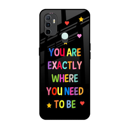 Magical Words Oppo A33 Glass Back Cover Online