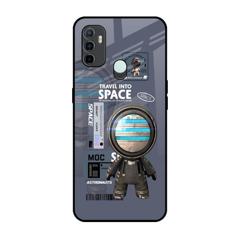 Space Travel Oppo A33 Glass Back Cover Online