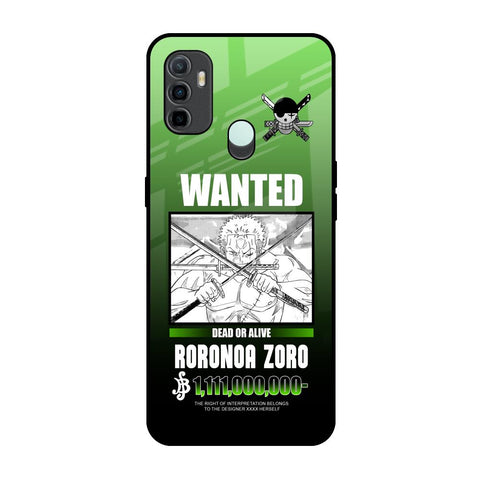 Zoro Wanted Oppo A33 Glass Back Cover Online