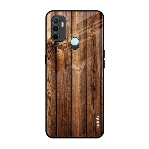 Timber Printed Oppo A33 Glass Back Cover Online
