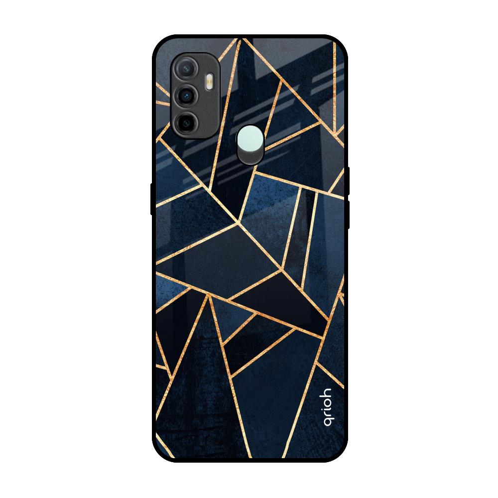Abstract Tiles Oppo A33 Glass Back Cover Online
