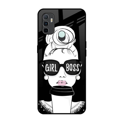 Girl Boss Oppo A33 Glass Back Cover Online