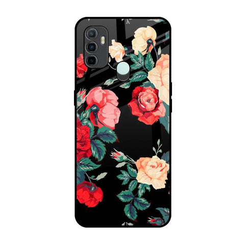 Floral Bunch Oppo A33 Glass Back Cover Online