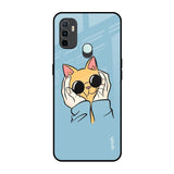 Adorable Cute Kitty Oppo A33 Glass Back Cover Online