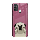Funny Pug Face Oppo A33 Glass Back Cover Online
