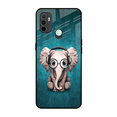 Adorable Baby Elephant Oppo A33 Glass Back Cover Online