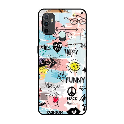 Just For You Oppo A33 Glass Back Cover Online