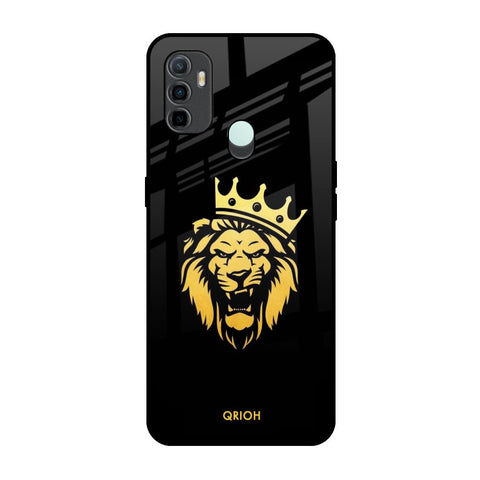 Lion The King Oppo A33 Glass Back Cover Online