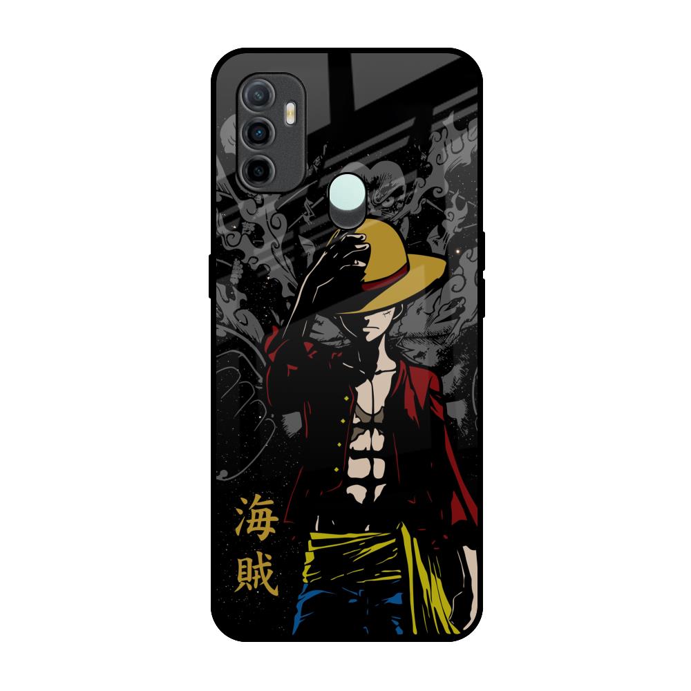 Dark Luffy Oppo A33 Glass Back Cover Online