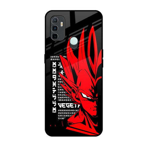 Red Vegeta Oppo A33 Glass Back Cover Online
