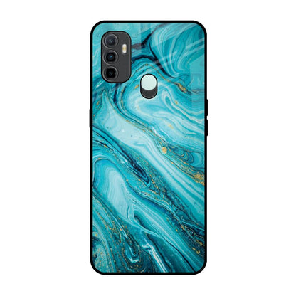 Ocean Marble Oppo A33 Glass Back Cover Online