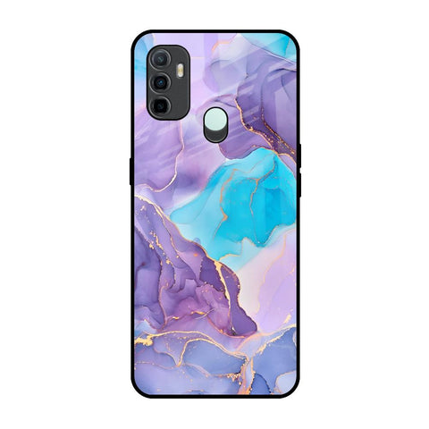 Alcohol ink Marble Oppo A33 Glass Back Cover Online