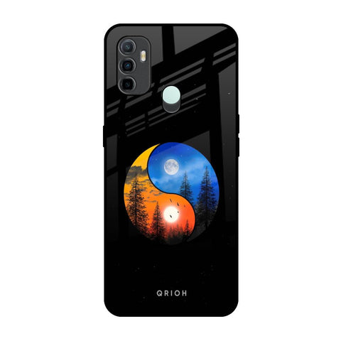 Yin Yang Balance Oppo A33 Glass Back Cover Online