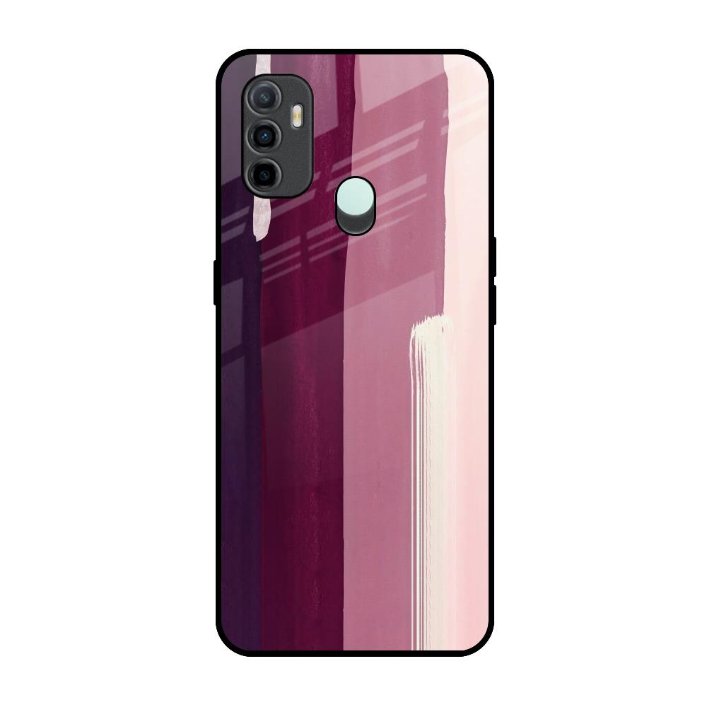 Brush Stroke Art Oppo A33 Glass Back Cover Online