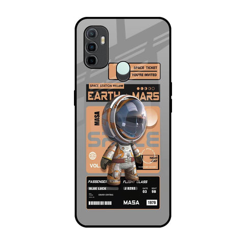 Space Ticket Oppo A33 Glass Back Cover Online