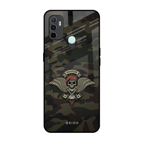 Army Warrior Oppo A33 Glass Back Cover Online