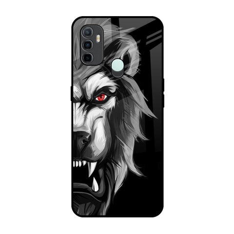 Wild Lion Oppo A33 Glass Back Cover Online