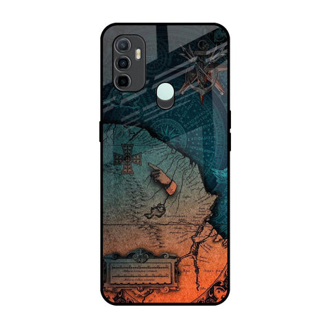 Geographical Map Oppo A33 Glass Back Cover Online