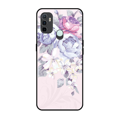 Elegant Floral Oppo A33 Glass Back Cover Online