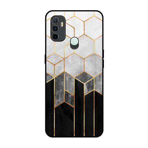 Tricolor Pattern Oppo A33 Glass Back Cover Online