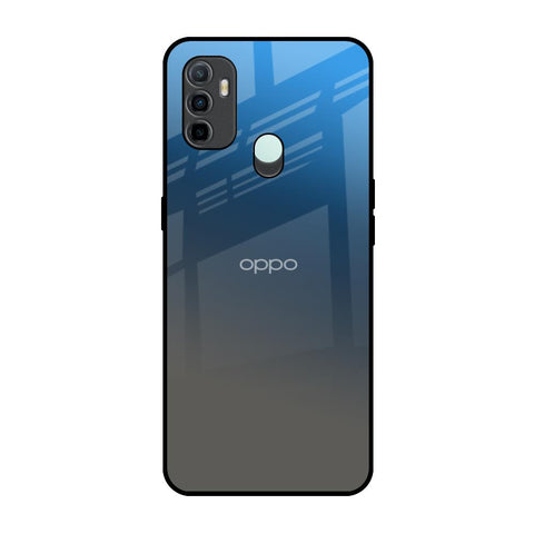 Blue Grey Ombre Oppo A33 Glass Back Cover Online
