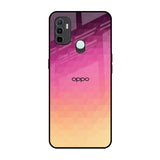 Geometric Pink Diamond Oppo A33 Glass Back Cover Online