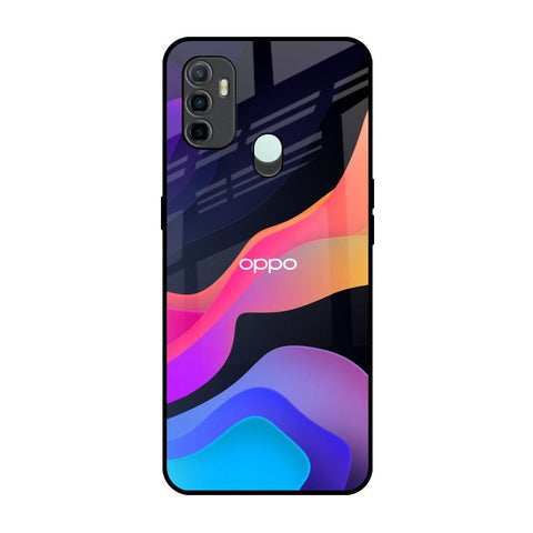 Colorful Fluid Oppo A33 Glass Back Cover Online