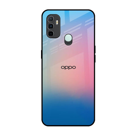 Blue & Pink Ombre Oppo A33 Glass Back Cover Online