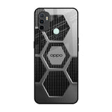 Hexagon Style Oppo A33 Glass Back Cover Online