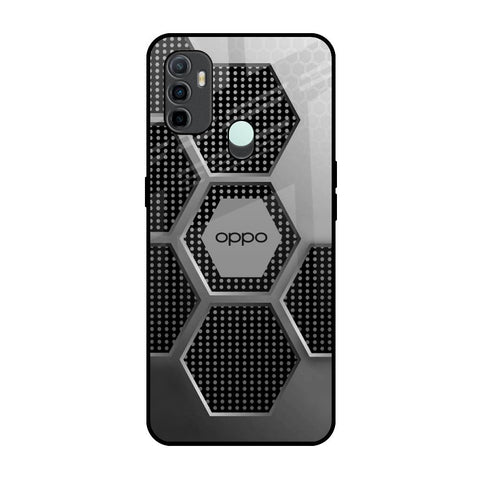Hexagon Style Oppo A33 Glass Back Cover Online