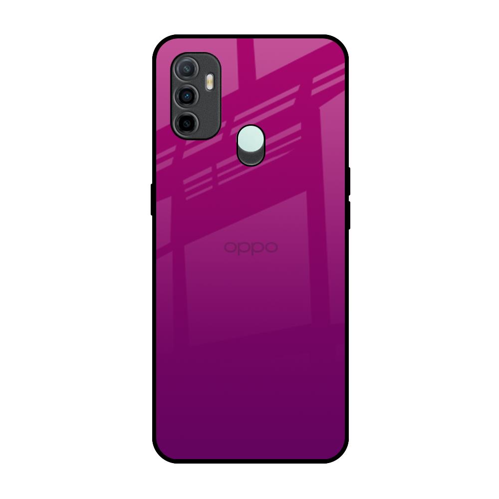 Magenta Gradient Oppo A33 Glass Back Cover Online