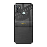 Grey Metallic Glass Oppo A33 Glass Back Cover Online