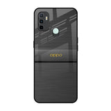 Grey Metallic Glass Oppo A33 Glass Back Cover Online