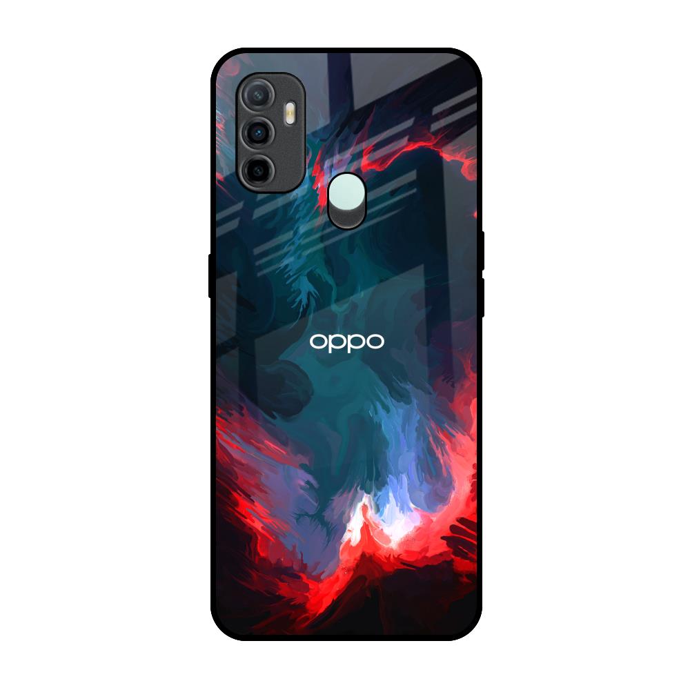Brush Art Oppo A33 Glass Back Cover Online