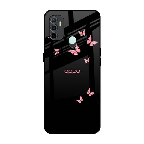 Fly Butterfly Oppo A33 Glass Back Cover Online