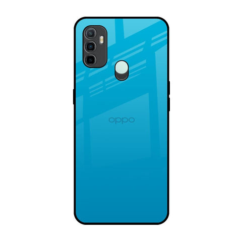 Blue Aqua Oppo A33 Glass Back Cover Online