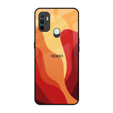 Magma Color Pattern Oppo A33 Glass Back Cover Online