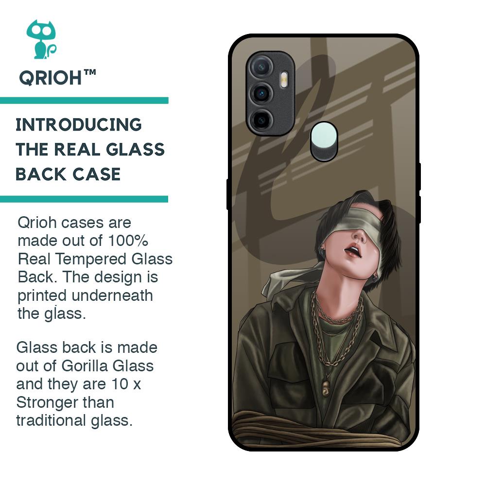 Blind Fold Glass Case for Oppo A33